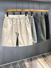 高品質リネン製 メンズカジュアルショートパンツ【ウォッシュ加工・夏用・ゆったりスタイル】