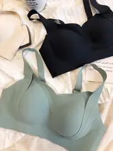 ノンワイヤー乳腺補正ブラジャー【ジェルストラップ・厚手パッド・下垂防止】