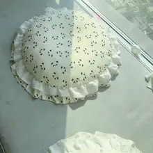 丸型ペット寝具【フリル付き・洗える・小型猫犬用・フランス風デザイン】（セットアップ対応）