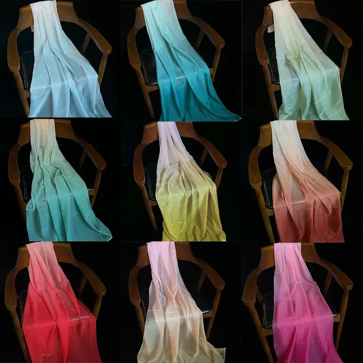 グラデーションシフォン生地【中国風・漢服用・DIY装飾布】