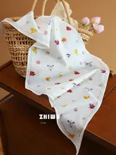 春夏用 コットンシルクの薄手スカーフ【フランス風・高級感・多用途】