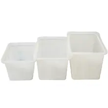 丈夫なプラスチック製の長方形水槽【大容量・家庭用・水産養殖用】