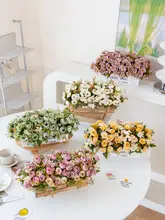 造花 鉢植え フェンスデザイン リアルタッチ インテリア オブジェ テーブルデコ 食卓 ルームツアー
