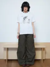 レトロコーデュロイパンツ【ストライプ・ゆったりストレート・ロング丈】