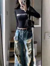 黒色の高腰ショート長袖Tシャツ【秋用・セクシー・クロップド・シンプルデザイン】