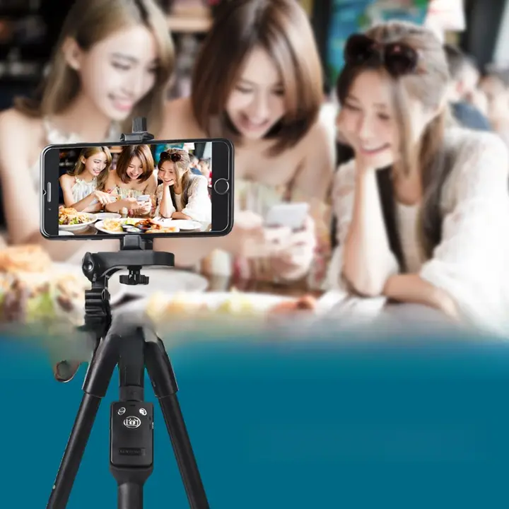 YUNTENG 軽量で持ち運び便利なスマートフォン用動画撮影スタンド【Vlog撮影・三脚対応・多機種対応】