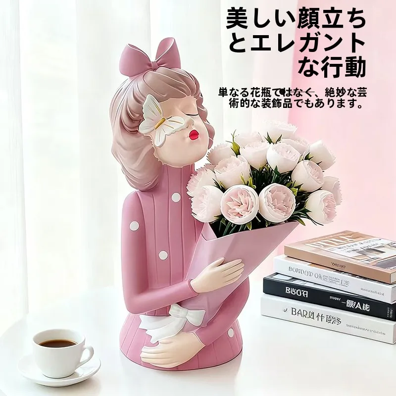 おしゃれな花をどう選ぶ？北欧風の少女置物が、日常の心を癒す理由
