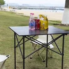 超軽量アルミ合金製折りたたみテーブル【アウトドア・キャンプ・ BBQ・自家用】（セットアップ対応）