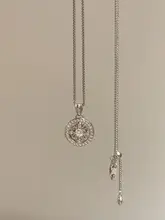 涼しさを感じる国風デザインのドットダイヤモンド付き窓ロマンチックネックレス【流行のアンクレット・華やかな雰囲気】