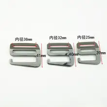 弧面デザイン金属G字バックルベルト調整用金具【箱バッグ用】