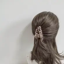 ヘアクリップ レディース 大きめ アセテート 豹柄 きれいめ 上品 着回し ヴィンテージ
