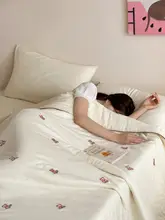 全棉二重ガーゼ夏用掛け布団【薄手・洗濯機対応・エアコン用】