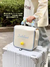 コスメポーチ アメニティポーチ 手提げ 大容量 仕切り付き 携帯用 トラベル 収納 レディース