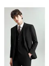 ウール混紡 メンズスーツ【結婚式・ビジネスカジュアル・ジャケット】（セットアップ対応）