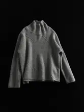 極上の柔らかさのハイネックウールセーター【カジュアル・レディース・ゆったりデザイン】（セットアップ対応）