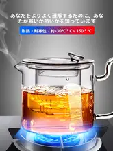 唐丰ガラス茶器セット【透明・フィルター付き・シンプルデザイン・家庭用・オフィス用】