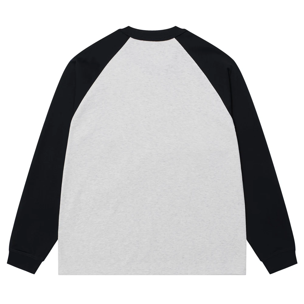 涼感素材の長袖Tシャツ【メンズ・アメリカンカジュアル・ゆったりフィット・肩落ちデザイン】