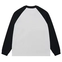 涼感素材の長袖Tシャツ【メンズ・アメリカンカジュアル・ゆったりフィット・肩落ちデザイン】