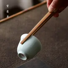 茶挟み 茶道用 竹製 手作り精磨 六君子茶道アクセサリー