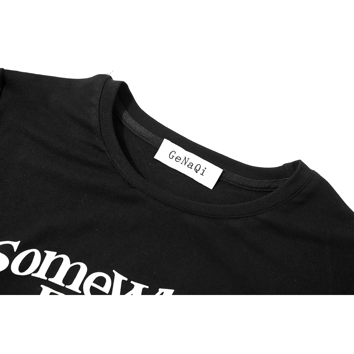 シースルートップス コーデ 夏：文字プリント半袖Tシャツとストライプリボンスカートのセットアップ使い方