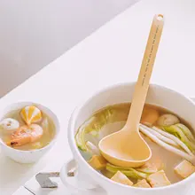 食品級アルミ合金製の長柄スプーン【家庭用・スープやお粥に最適・鍋を傷めない耐熱設計】