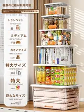 持ち運び可能な透明収納ボックス【家庭用・お菓子・おもちゃ・本・衣類向け】
