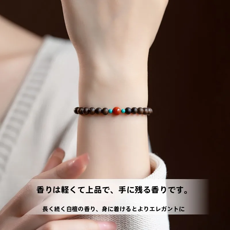 文莱産 沈香手串の特徴と実用性：天然黒油木質の重ね付け用ブレスレット