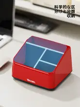 蓋付きプラスチック整理ボックス【長方形・デスク用・化粧品や雑貨収納】