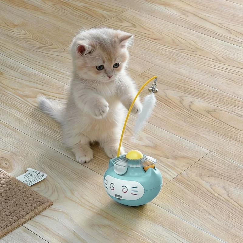猫用おもちゃ 不倒翁キャットボール【ミント香・羽根付き・解消】：天猫通販で購入する際の実際の使い方と性能解析
