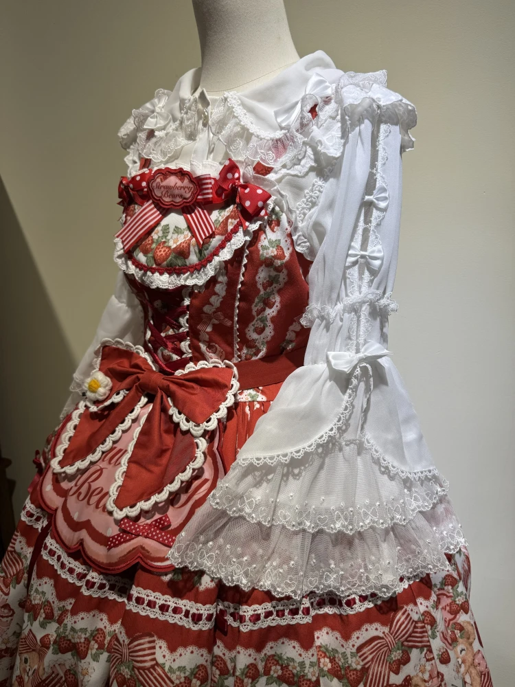 涼しげな姫袖シフォンシャツ：Lolita風の夏の着こなしに最適な薄手デザイン