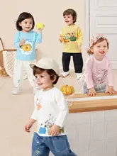 長袖Tシャツ ベビー キッズ ボーイズ ガールズ コットン100% 秋 トップス 「Balabala」