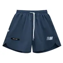 BALLHO メンズ バスケットボール速乾ショートパンツ【夏用・レトロスタイル・膝上】