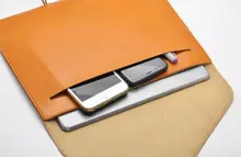 電子書籍用 真皮製ノートPC収納バッグ【タブレット対応・内側保護・シンプルデザイン】
