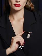 印象派デザインのブローチ【小型豪華・衣服アクセサリー・教師の日ギフト】
