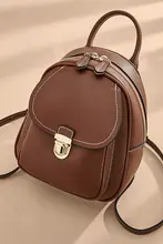 レトロなデザインのミニリュックサック【本革・旅行・通勤・学生用】