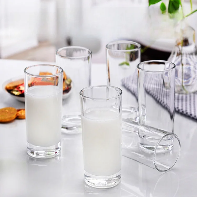 家庭用 クリエイティブ 透明無鉛ガラス製水杯【果汁・牛乳・ビール用】耐熱タイプ（セットアップ対応） インテリア買い物リストに必要なアイテム