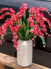 ゼリーグラデーションのランビーズクリスタルフラワー 四つ葉の花びら 花瓶に飾る DIY 手作り 編み物 材料キット
