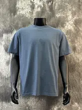 ヴィンテージ風ウォッシュ加工ロゴプリント半袖Tシャツ【男性・コットン・ゆったり・夏用】