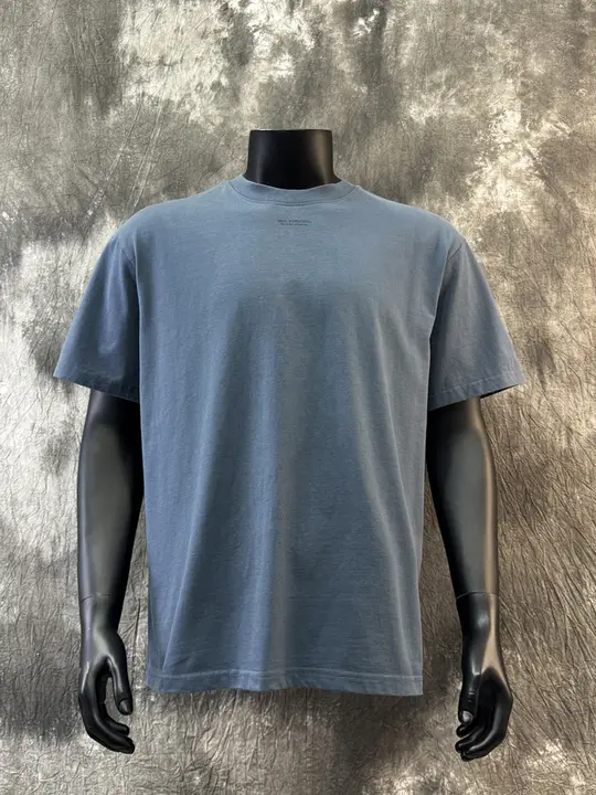 ヴィンテージ風ウォッシュ加工ロゴプリント半袖Tシャツ【男性・コットン・ゆったり・夏用】