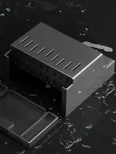 ステンレス製箸収納ボックス兼ナイフスタンド【一体型・コンパクトデザイン】