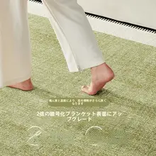フランス式デザインのラグ【ヴィンテージ風・軽やかで汚れにくい・サロンや寝室用】