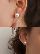 小灯泡デザイン パールピアス【高品質・韓国風】