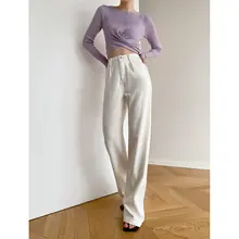 ホワイトデニムパンツ【ストレート・ロング丈・大きいサイズ対応・レディース】