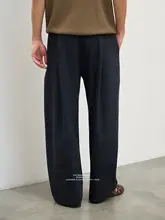 ウエスト全ゴムのサイドスリットカジュアルパンツ【薄手・したフィット感・メンズ】