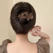 高級感あるダックビルクリップヘアアクセサリー【後頭部用・おしゃれ・まとめ髪用】