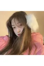 仿狐狸毛保暖防風耳罩【白色・少女用】