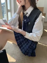 JK制服重ね着用ニットベスト【学院風・カーボングレー】（セットアップ対応）