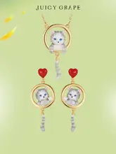 可愛らしい猫モチーフのアクセサリー【リング・ネックレス・ブレスレット・イヤリング・デザイン】（セットアップ対応）