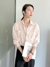 秋用のオシャレなピンクシャツ【高級感・皺になりにくい・カジュアルデザイン】