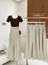 極上の柔らかさの大長腿パンツ【シンプルデザイン・落ち感あり】